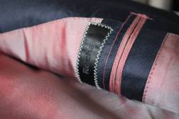 Inside lining of Suit with Hand Picked Stitching